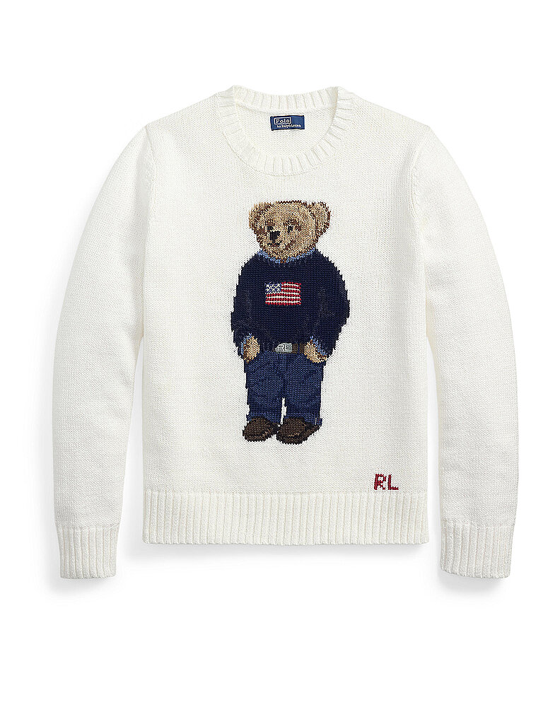 POLO RALPH LAUREN Pullover  weiss | M von Polo Ralph Lauren