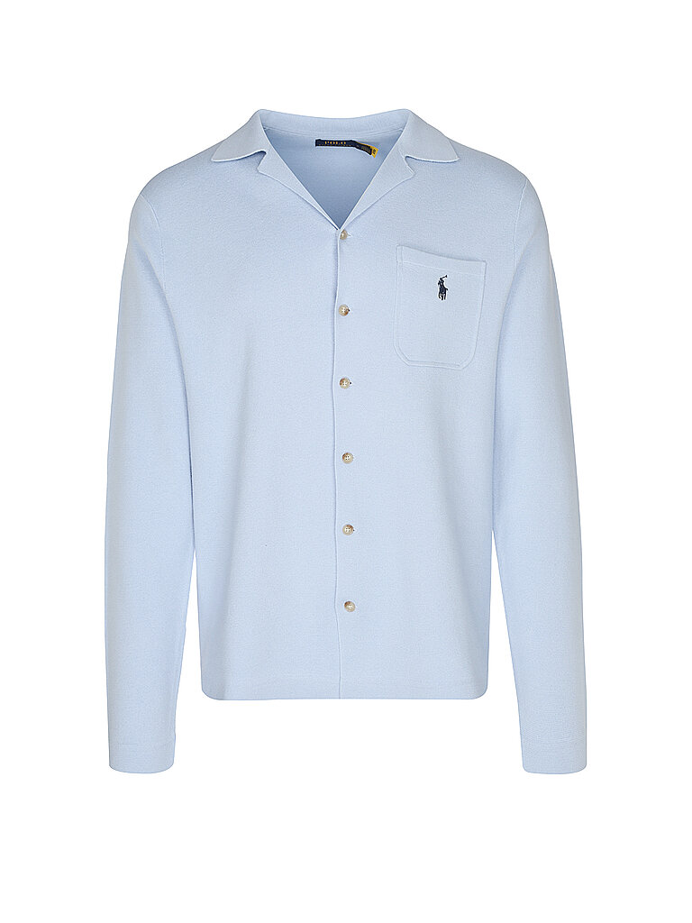 POLO RALPH LAUREN Strickjacke blau | L von Polo Ralph Lauren