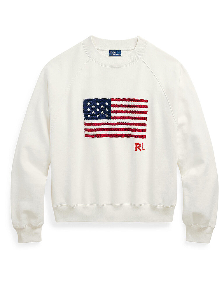 POLO RALPH LAUREN Sweater weiss | M von Polo Ralph Lauren