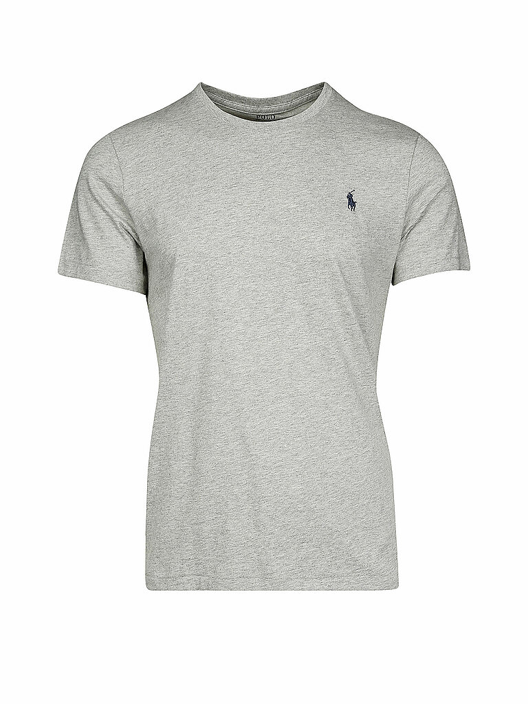 POLO RALPH LAUREN T-Shirt Custom-Slim-Fit grau | L von Polo Ralph Lauren