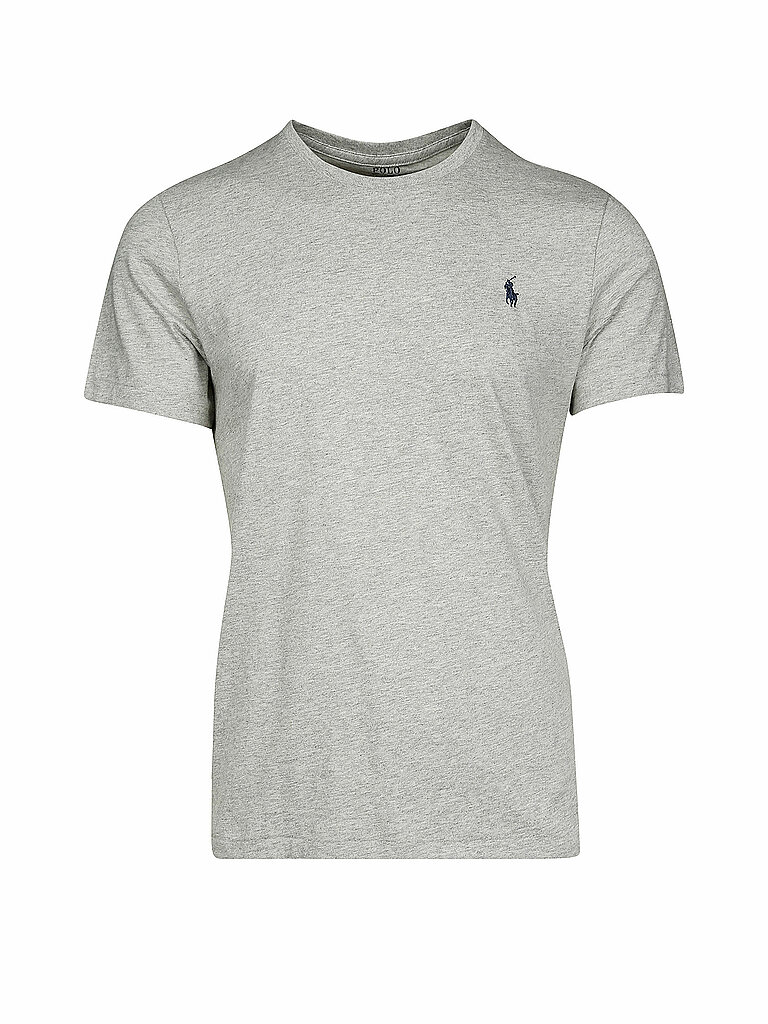 POLO RALPH LAUREN T-Shirt Custom-Slim-Fit grau | M von Polo Ralph Lauren