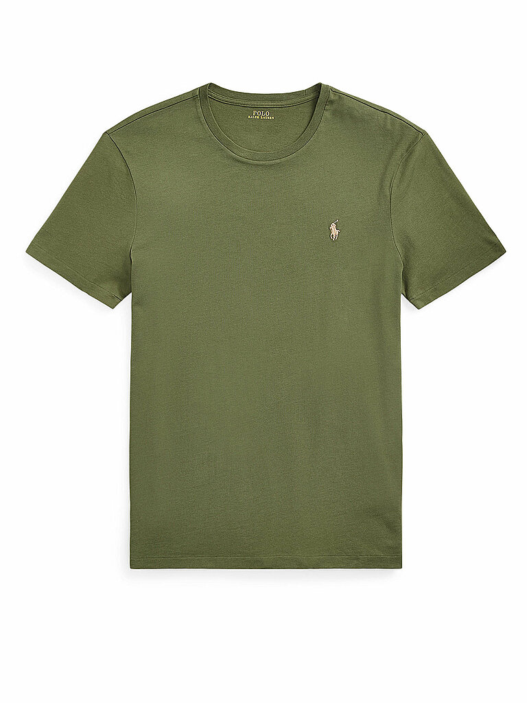 POLO RALPH LAUREN T-Shirt Custom Slim Fit olive | S von Polo Ralph Lauren