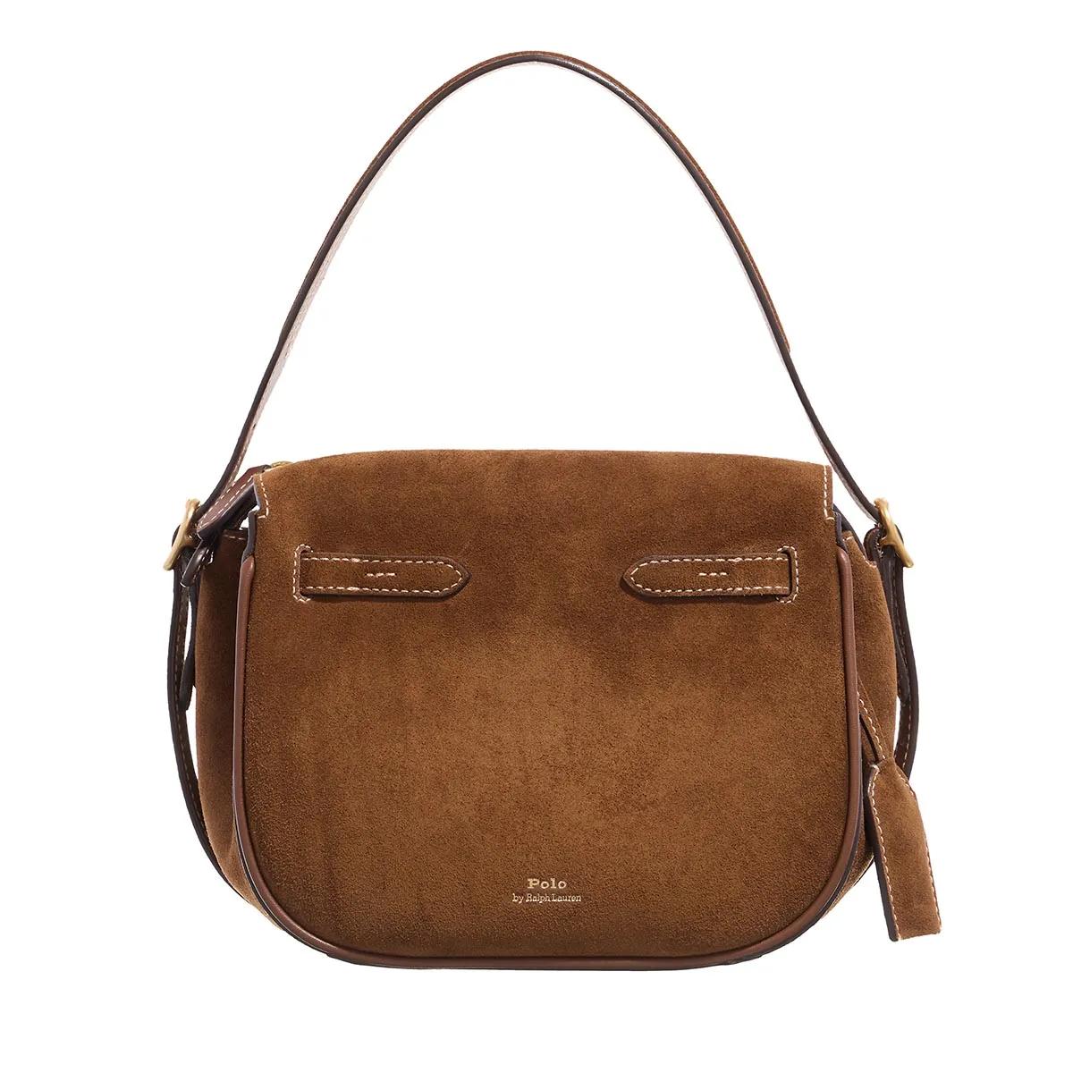 Polo Ralph Lauren Handtasche - P Id Sm Sth-Satchel-Small - Gr. unisize - in Braun - für Damen von Polo Ralph Lauren