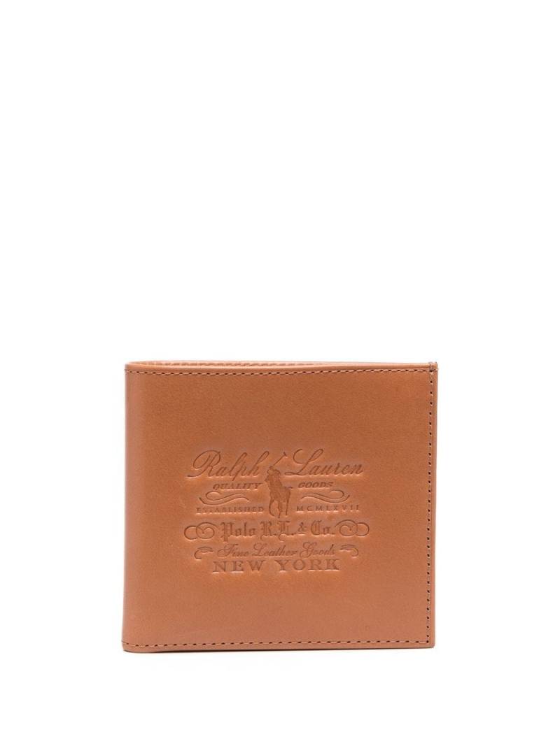 Polo Ralph Lauren Heritage leather bi-fold wallet - Brown von Polo Ralph Lauren