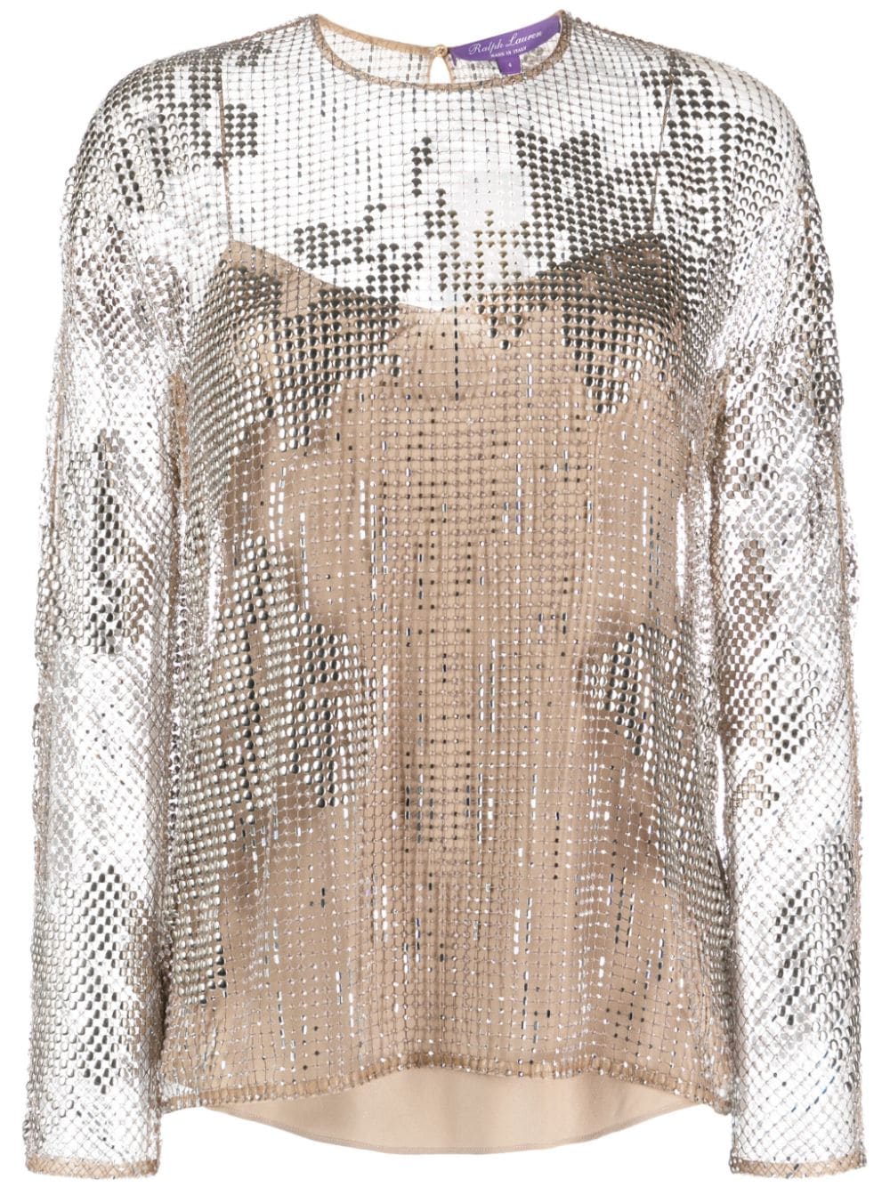 Ralph Lauren Collection Maritza stud-embellished top - Grey von Ralph Lauren Collection