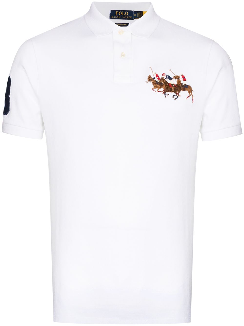 Polo Ralph Lauren polo-embroidered polo shirt - White von Polo Ralph Lauren