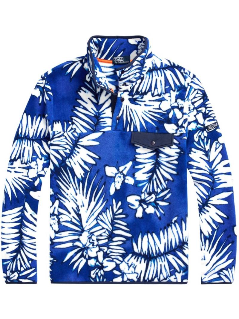 Polo Ralph Lauren Palm Frond fleece sweatshirt - Blue von Polo Ralph Lauren