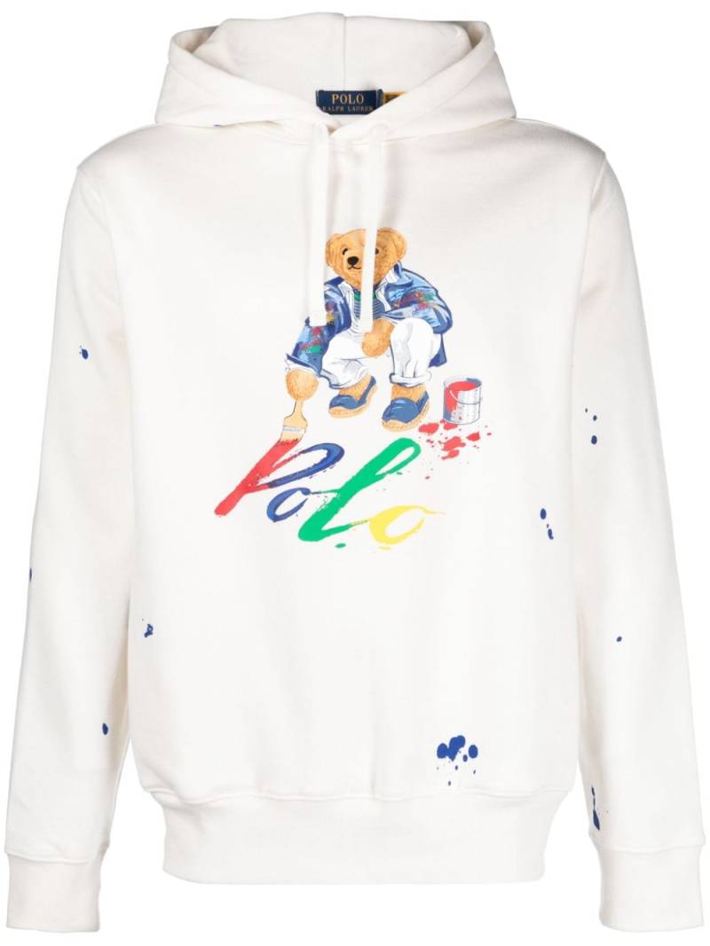 Polo Ralph Lauren Polo Bear cotton-blend hoodie - Neutrals von Polo Ralph Lauren