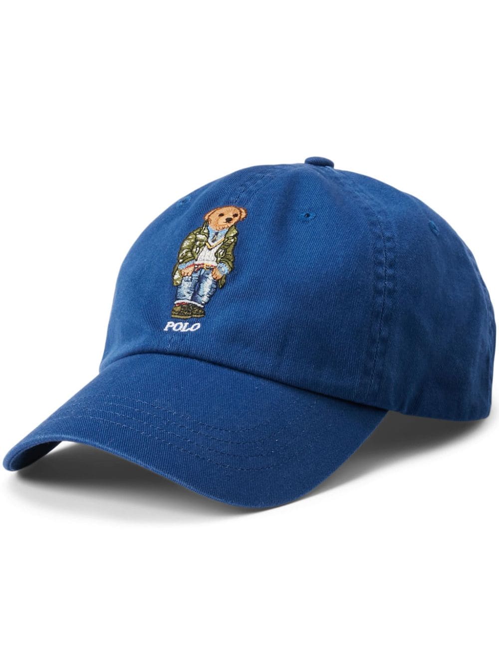 Polo Ralph Lauren Polo Bear-embroidered cotton cap - Blue von Polo Ralph Lauren