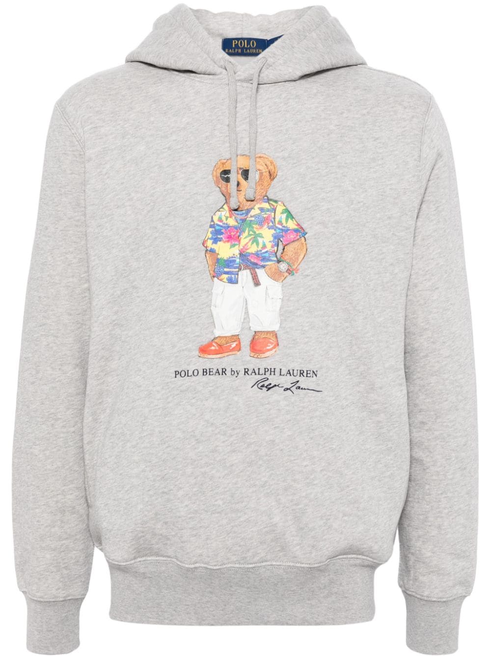 Polo Ralph Lauren Polo Bear print cotton-blend hoodie - Grey von Polo Ralph Lauren