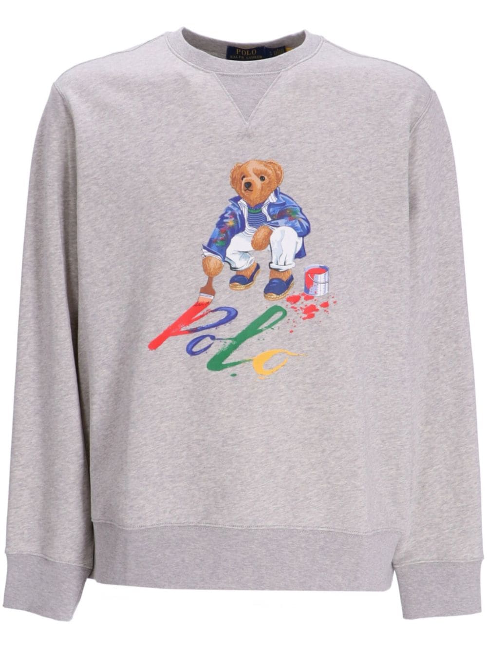 Polo Ralph Lauren Polo Bear-print fleece sweatshirt - Grey von Polo Ralph Lauren