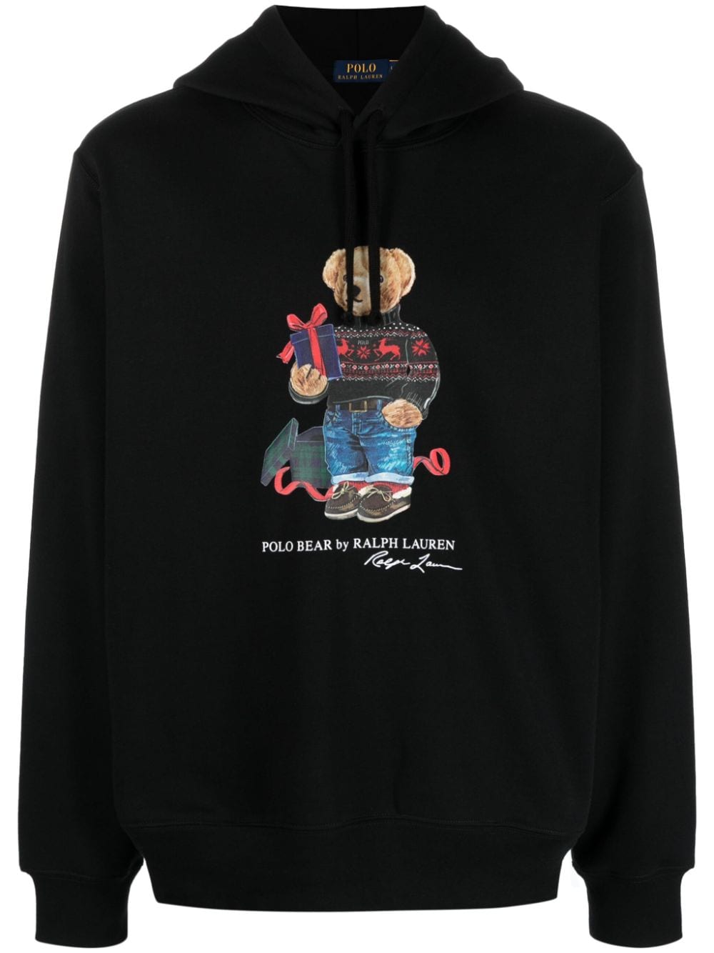 Polo Ralph Lauren Polo Bear-print pullover hoodie - Black von Polo Ralph Lauren