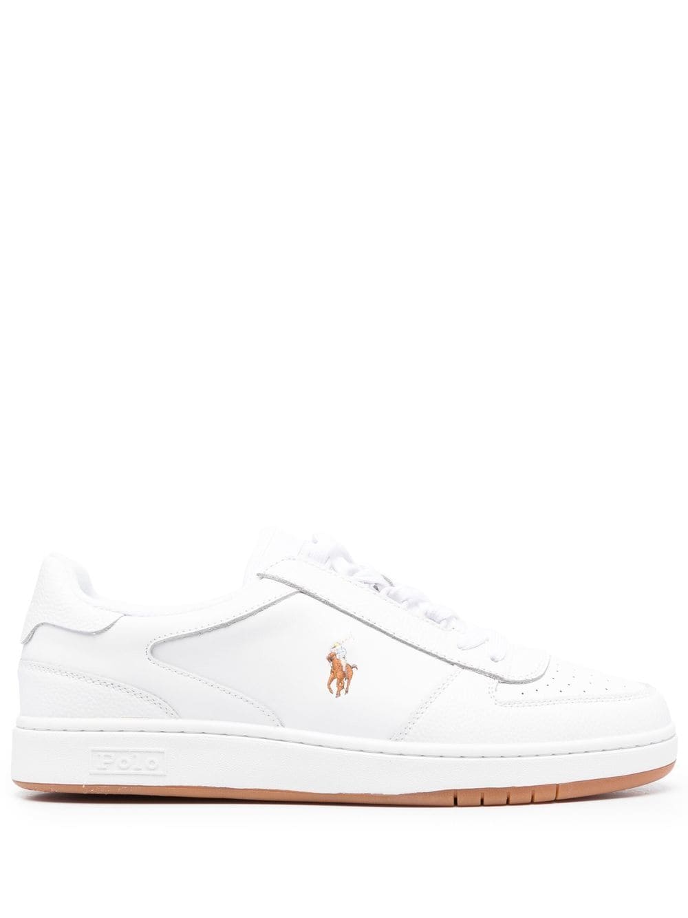 Polo Ralph Lauren Polo Court low-top leather sneakers - White von Polo Ralph Lauren