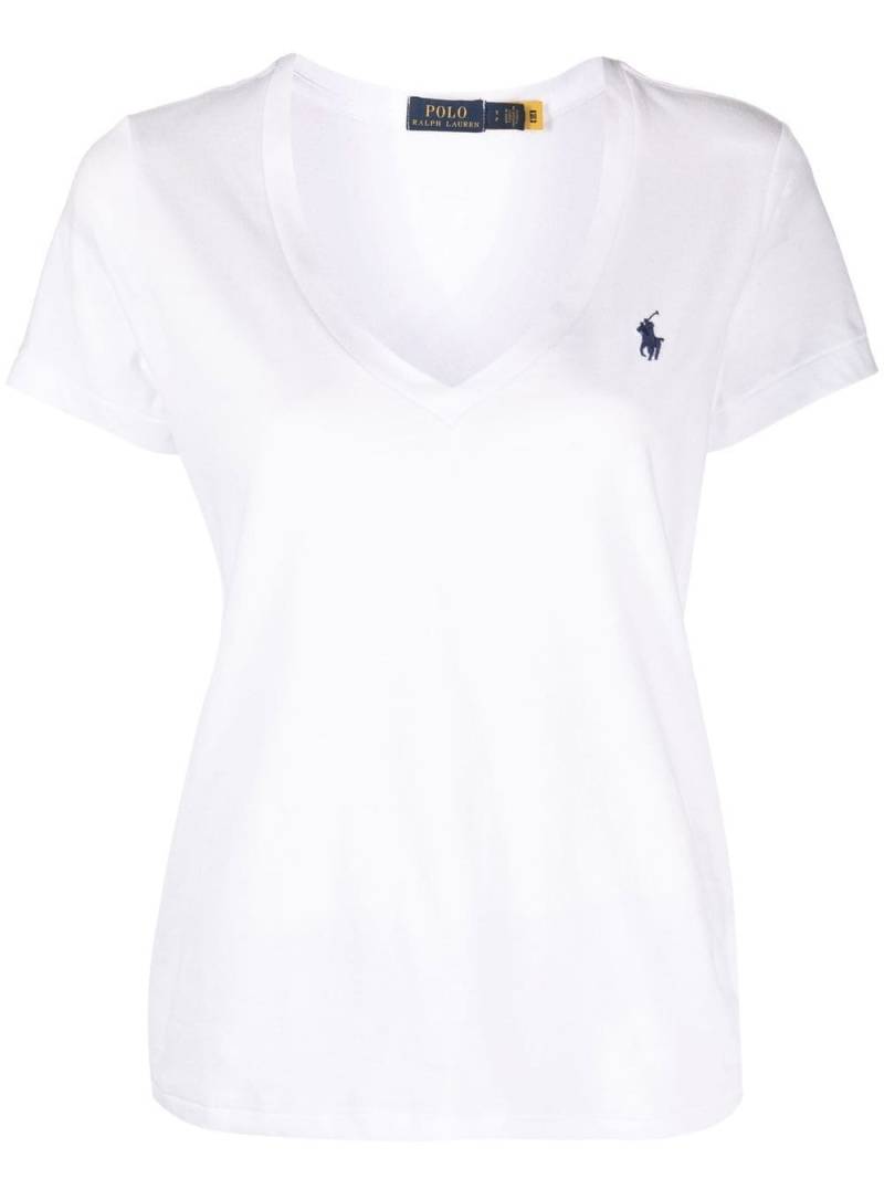 Polo Ralph Lauren Polo Pony V-neck T-shirt - White von Polo Ralph Lauren