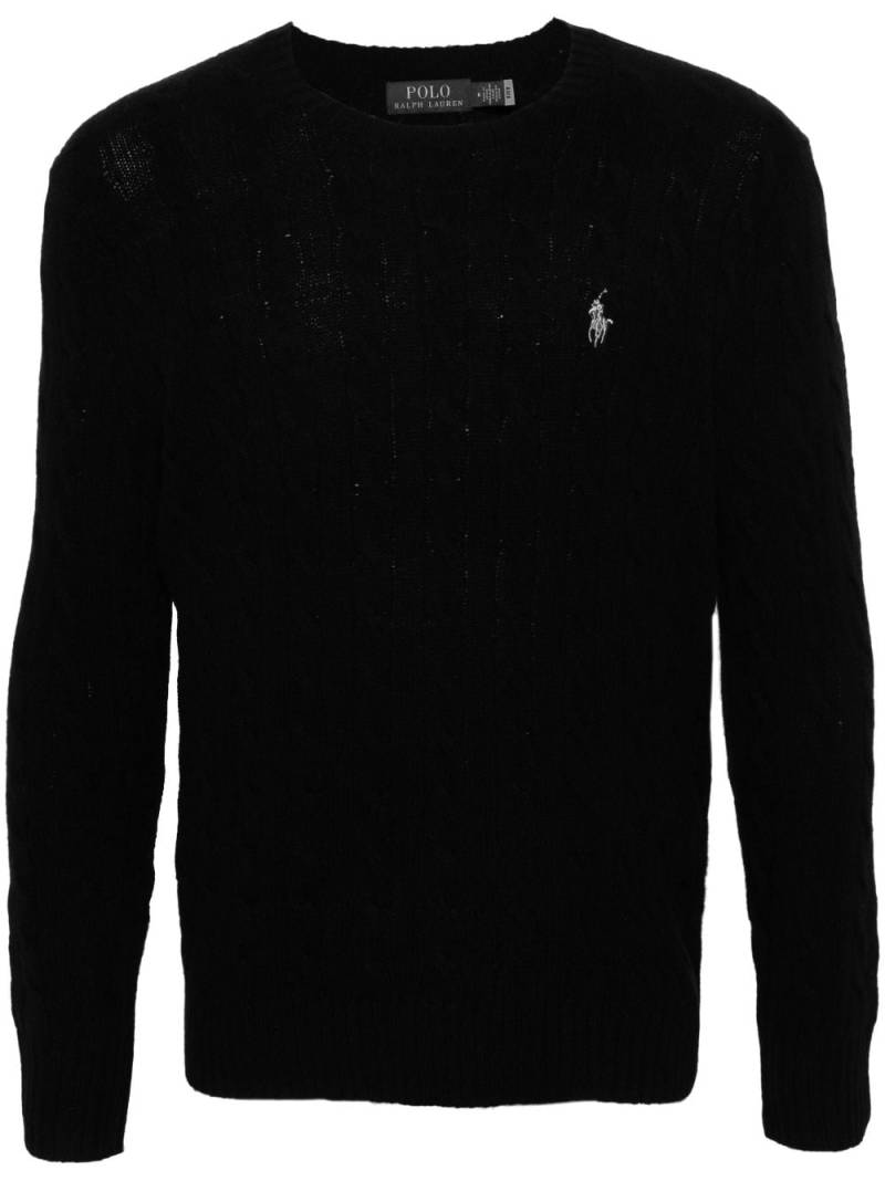 Polo Ralph Lauren Polo Pony cable-knit jumper - Black von Polo Ralph Lauren