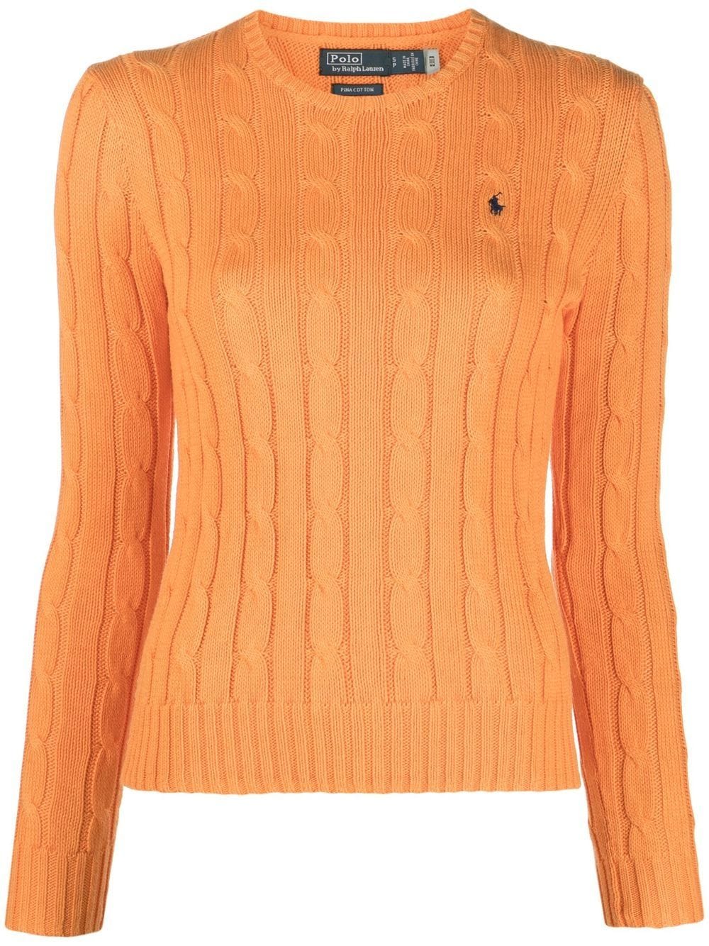 Polo Ralph Lauren Polo Pony cable-knit jumper - Orange von Polo Ralph Lauren