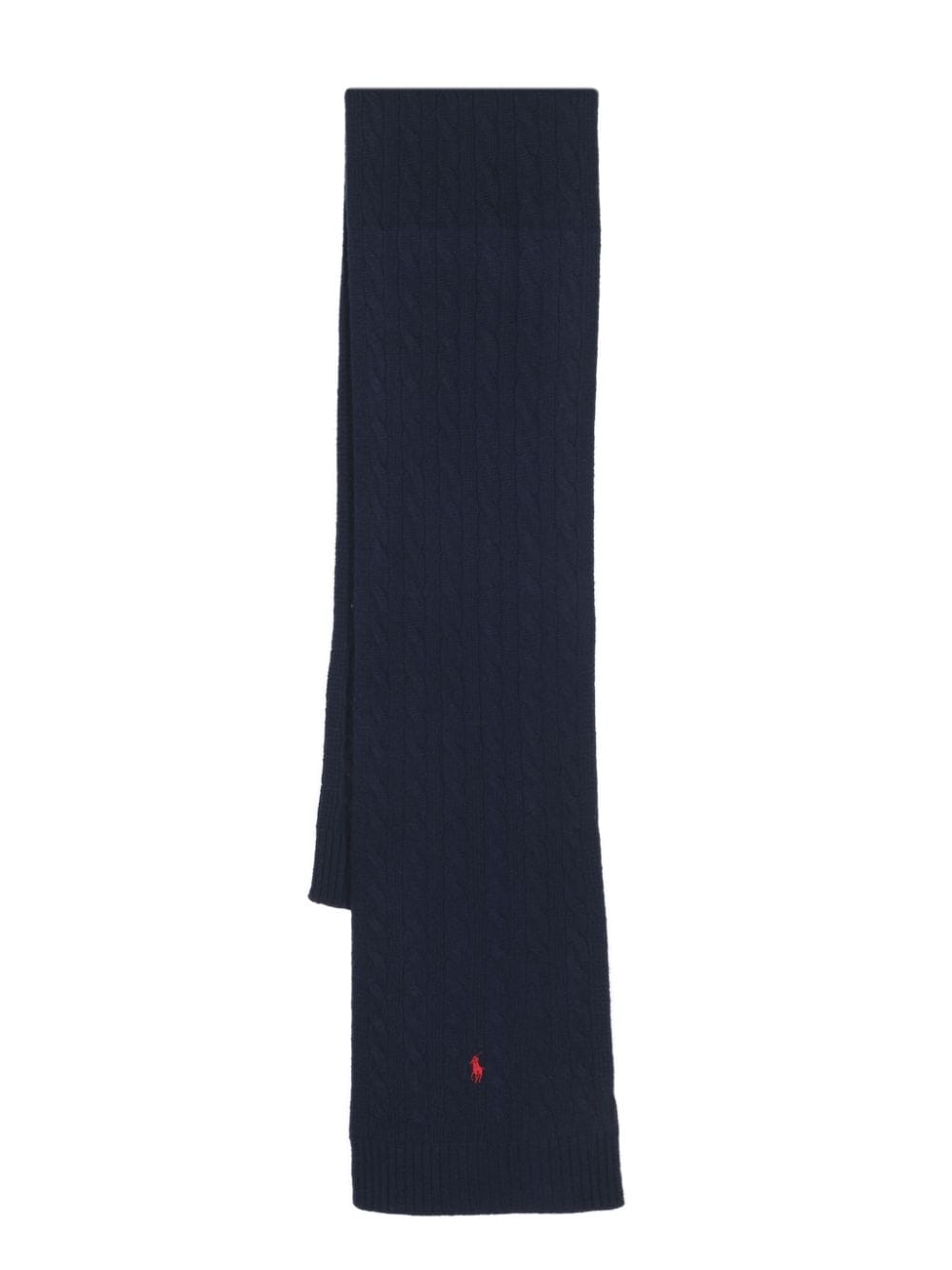 Polo Ralph Lauren Polo Pony cable-knit scarf - Blue von Polo Ralph Lauren