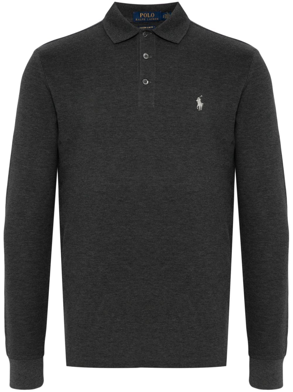 Polo Ralph Lauren Polo Pony cotton-blend polo shirt - Grey von Polo Ralph Lauren