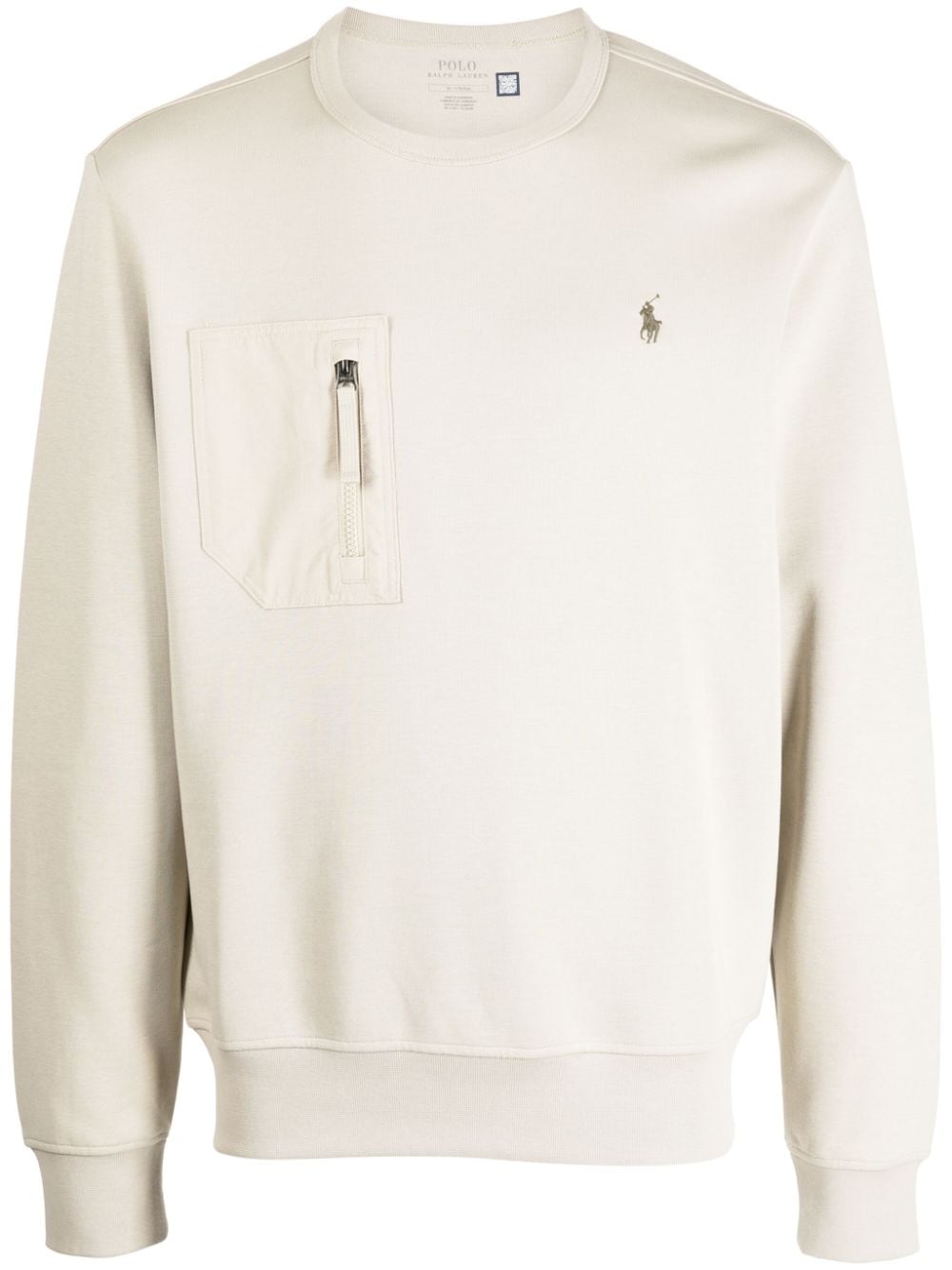 Polo Ralph Lauren Polo Pony cotton sweatshirt - Neutrals von Polo Ralph Lauren