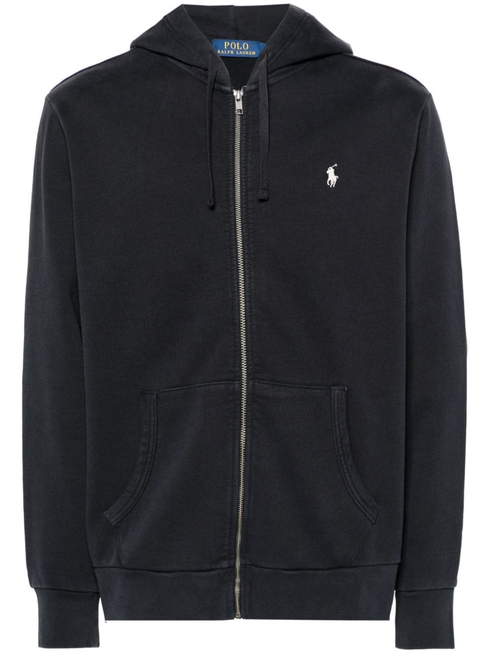 Polo Ralph Lauren Polo Pony-embroidered cotton hoodie - Black von Polo Ralph Lauren