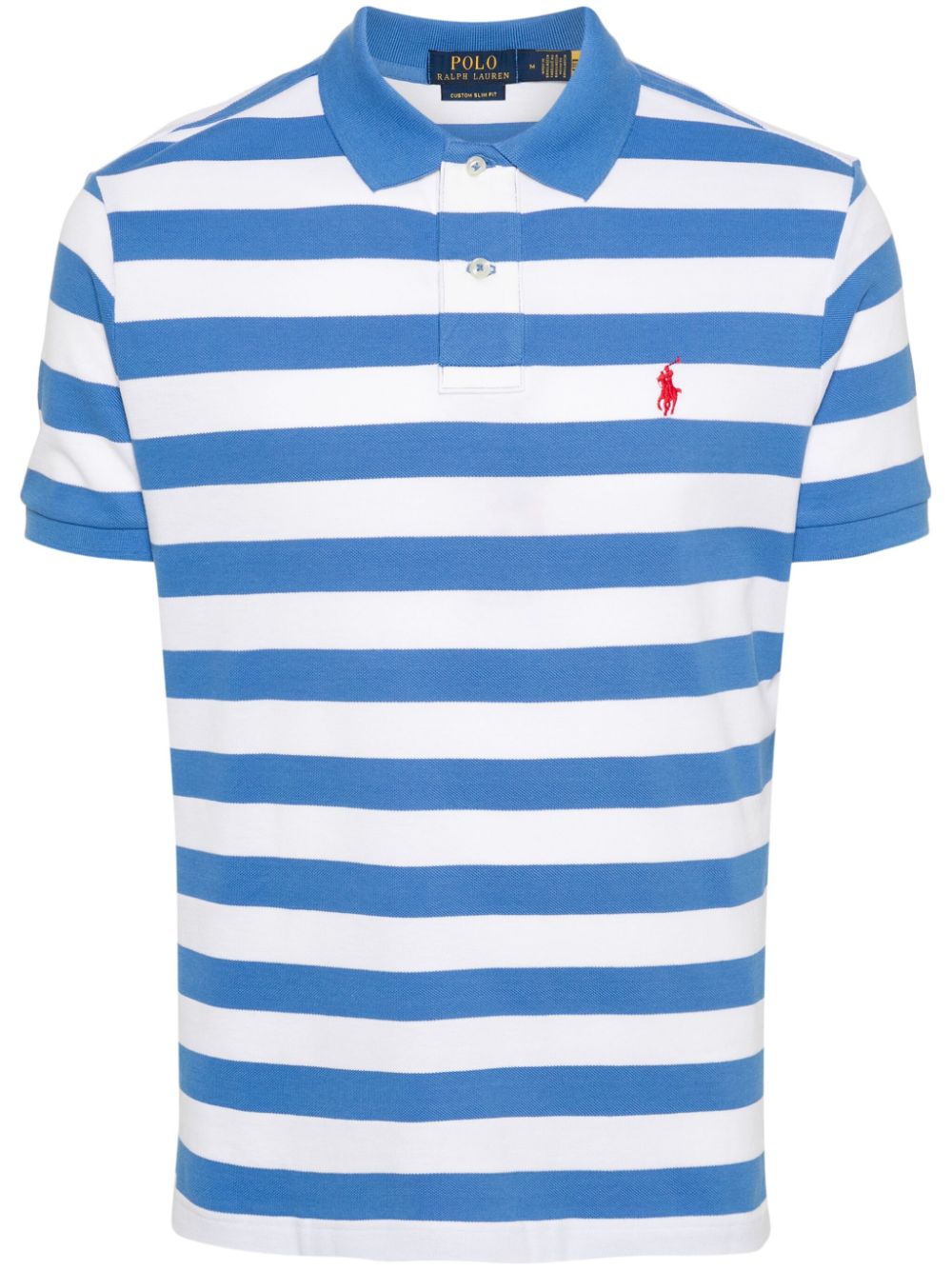 Polo Ralph Lauren Polo Pony-embroidered cotton polo shirt - Blue von Polo Ralph Lauren