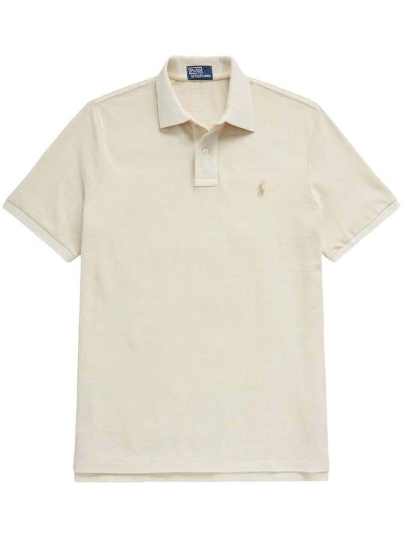 Polo Ralph Lauren Polo Pony-embroidered cotton polo shirt - Neutrals von Polo Ralph Lauren