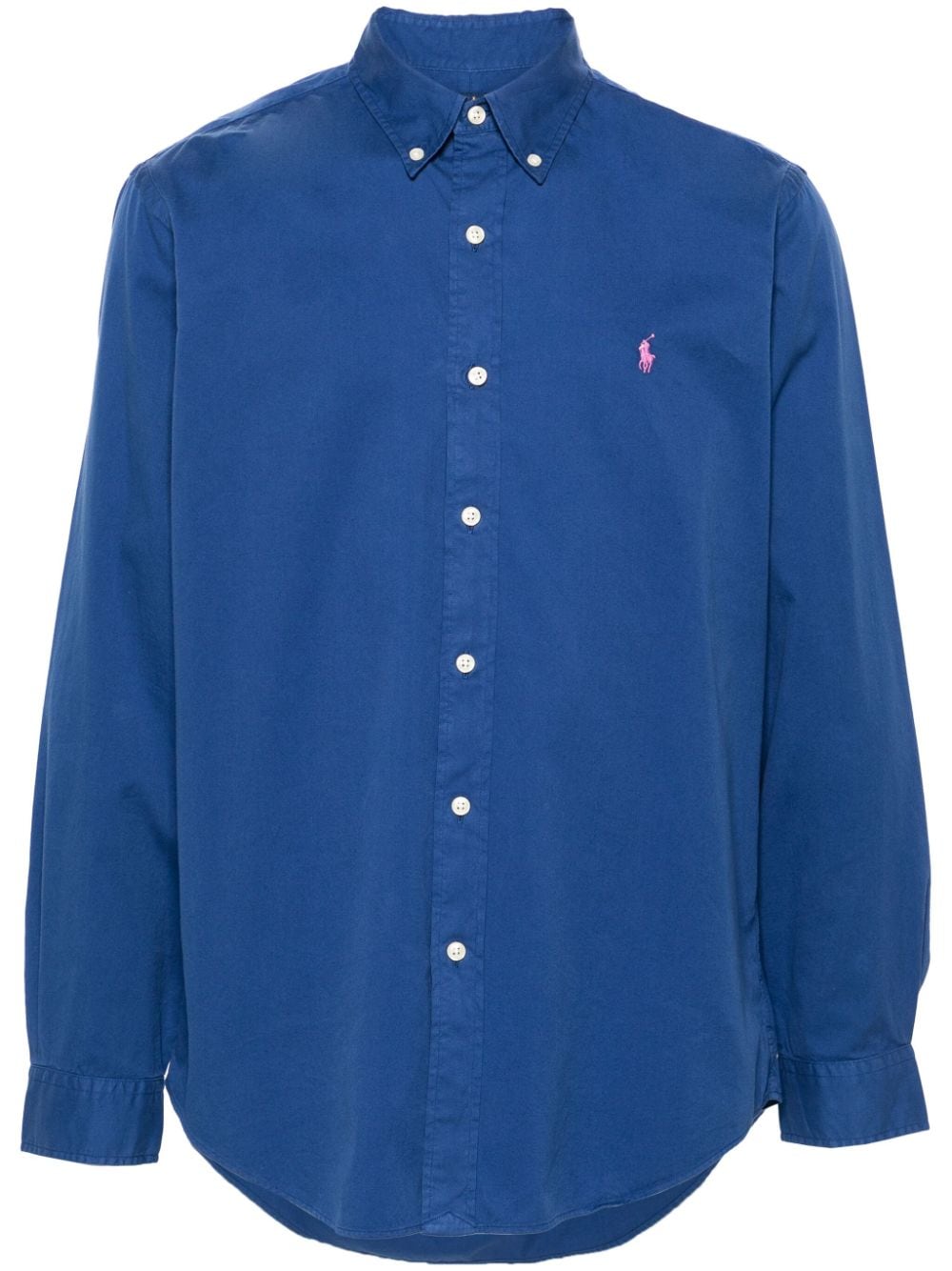 Polo Ralph Lauren Polo Pony-embroidered cotton shirt - Blue von Polo Ralph Lauren