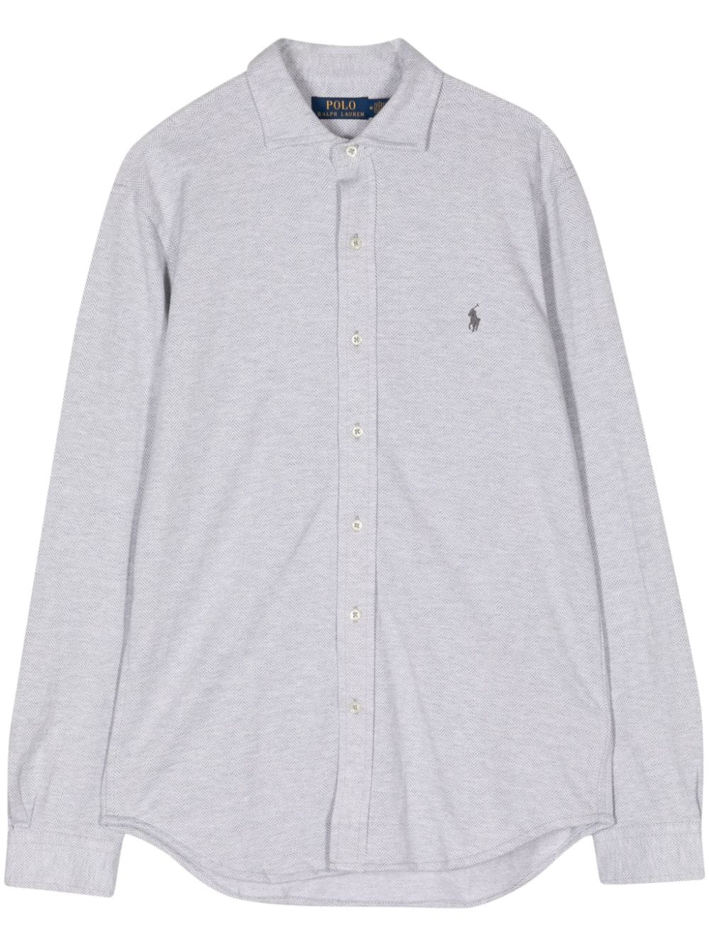 Polo Ralph Lauren Polo Pony-embroidered cotton shirt - Grey von Polo Ralph Lauren