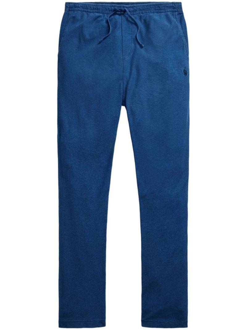 Polo Ralph Lauren Polo Pony-embroidered cotton trousers - Blue von Polo Ralph Lauren