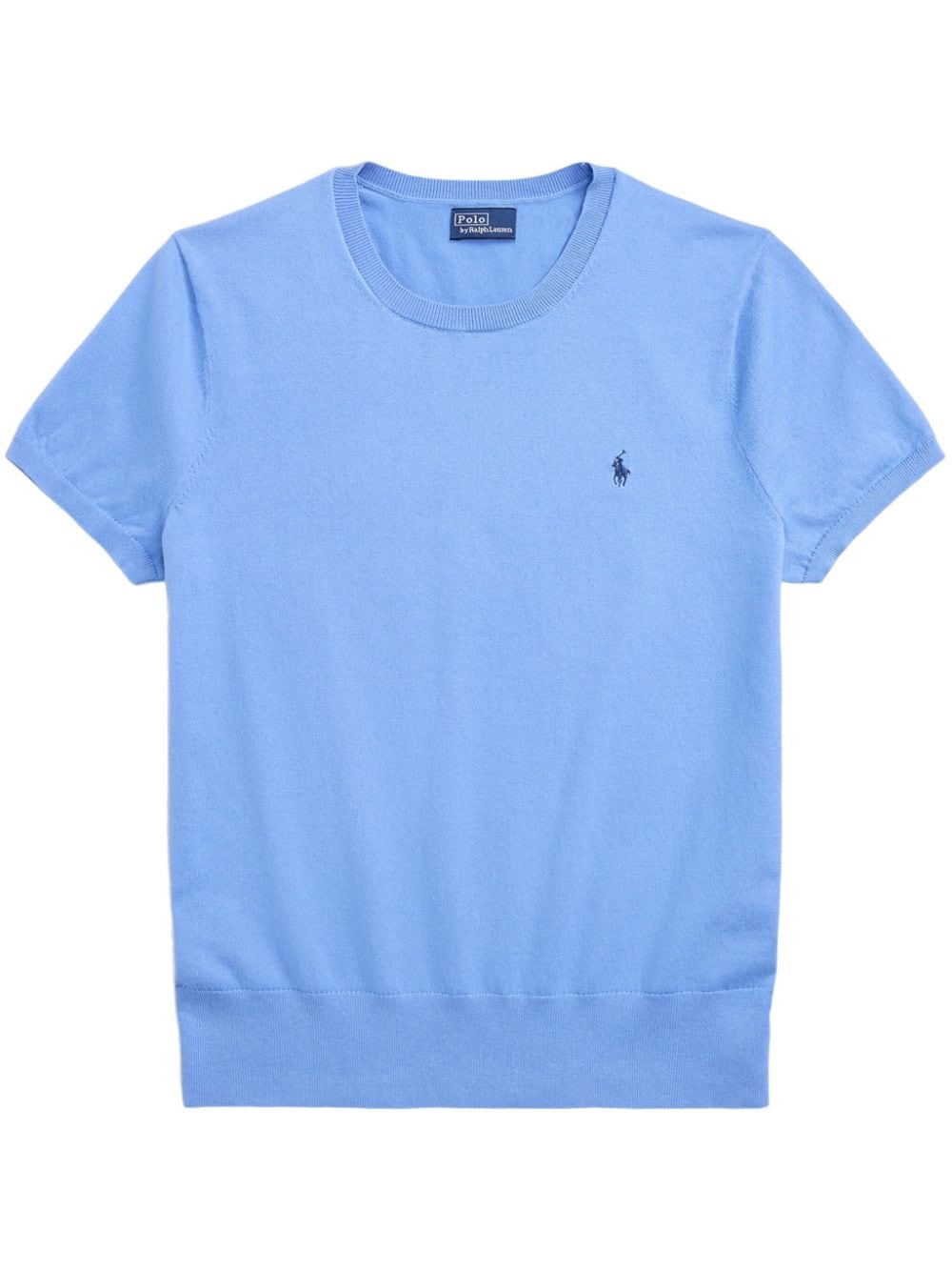 Polo Ralph Lauren Polo Pony-embroidered knitted top - Blue von Polo Ralph Lauren