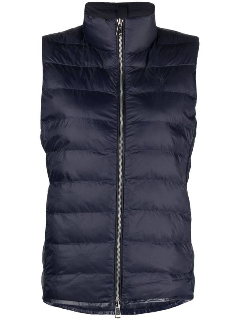 Polo Ralph Lauren Polo Pony-embroidered quilted vest - Blue von Polo Ralph Lauren