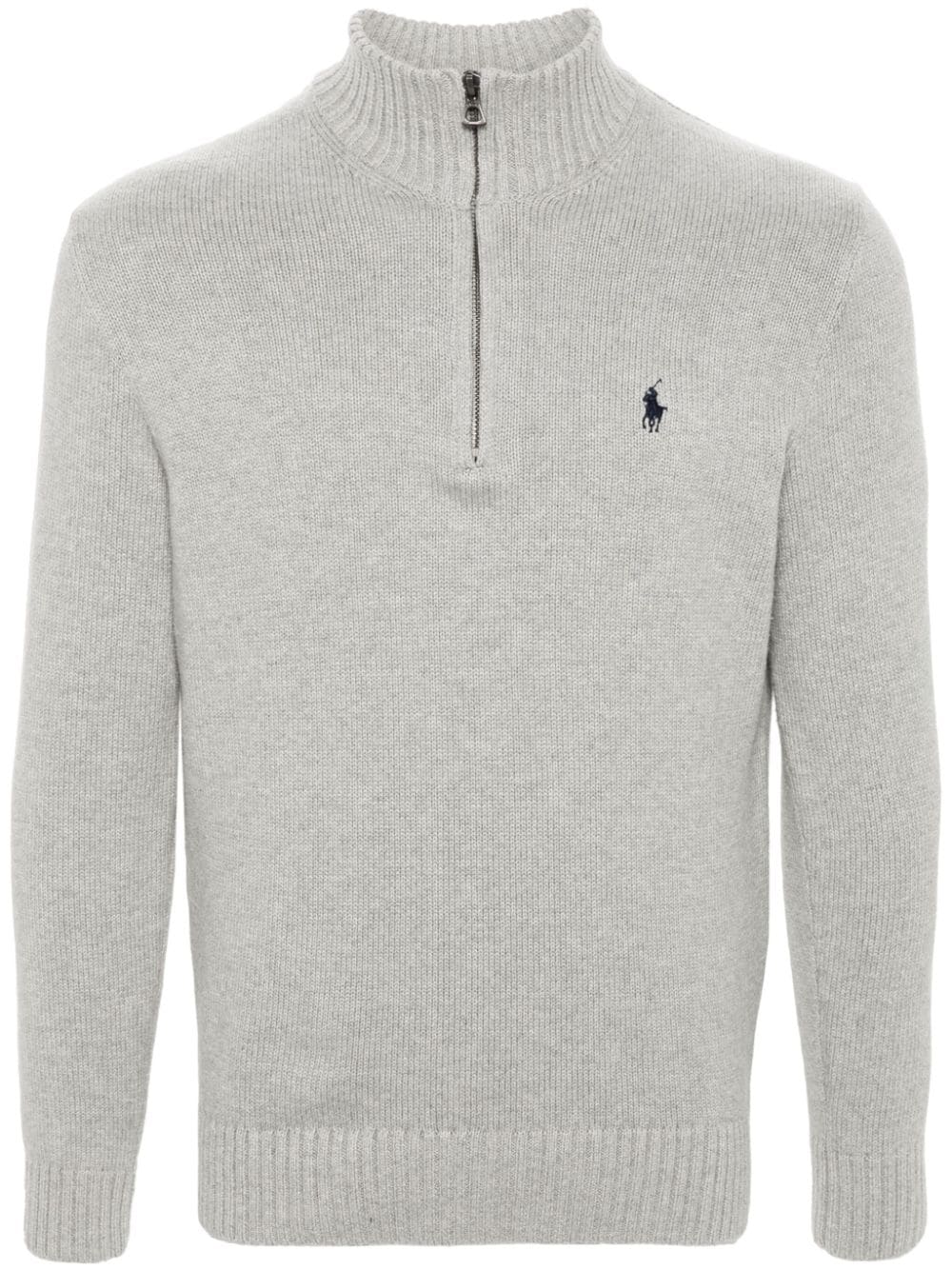 Polo Ralph Lauren Polo-Pony-embroidery cotton jumper - Grey von Polo Ralph Lauren