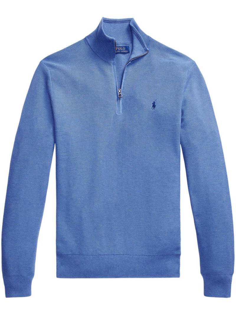 Polo Ralph Lauren Polo Pony half-zip jumper - Blue von Polo Ralph Lauren