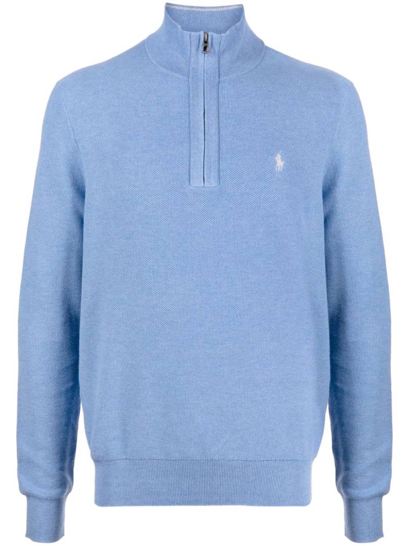 Polo Ralph Lauren Polo Pony half-zip sweatshirt - Blue von Polo Ralph Lauren