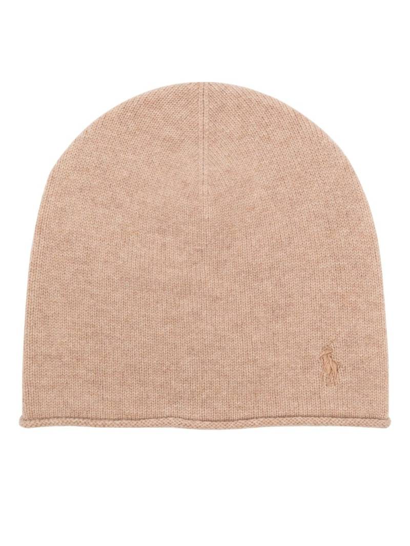 Polo Ralph Lauren Polo Pony knitted beanie - Brown von Polo Ralph Lauren