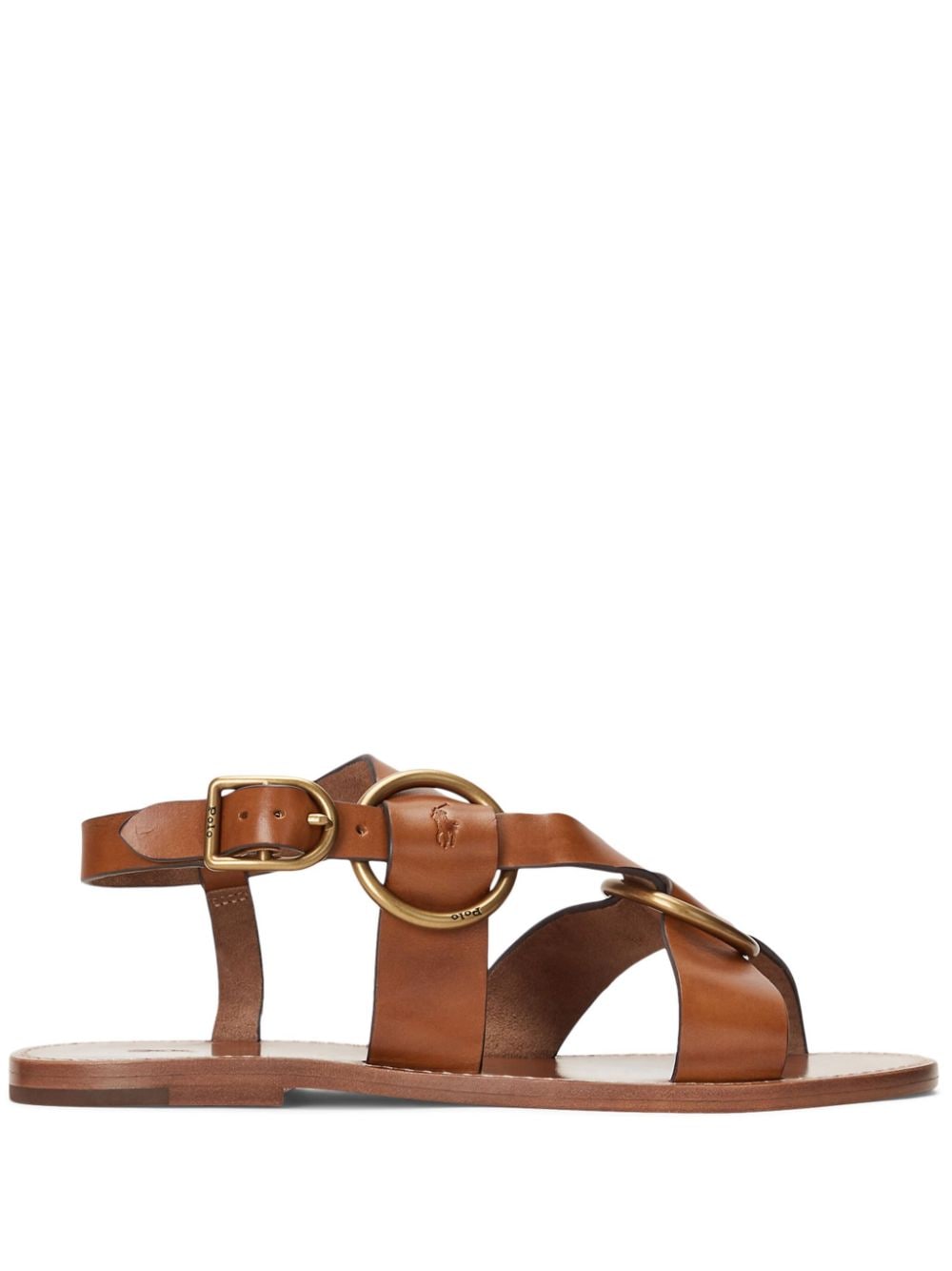 Polo Ralph Lauren Polo Pony leather sandals - Brown von Polo Ralph Lauren