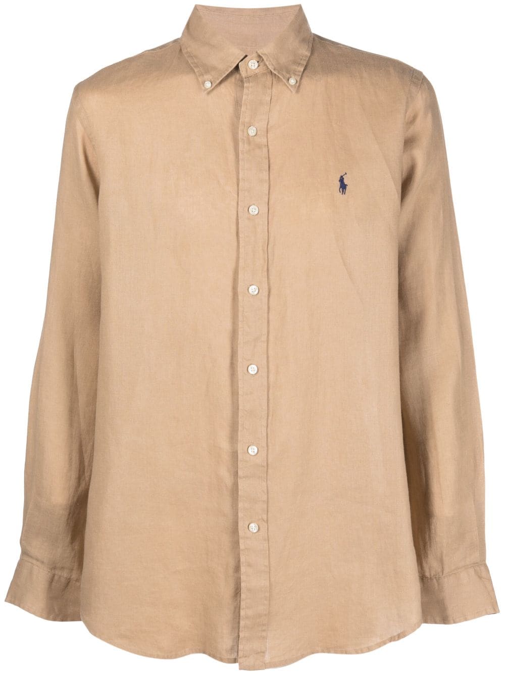 Polo Ralph Lauren Polo Pony linen shirt - Neutrals von Polo Ralph Lauren