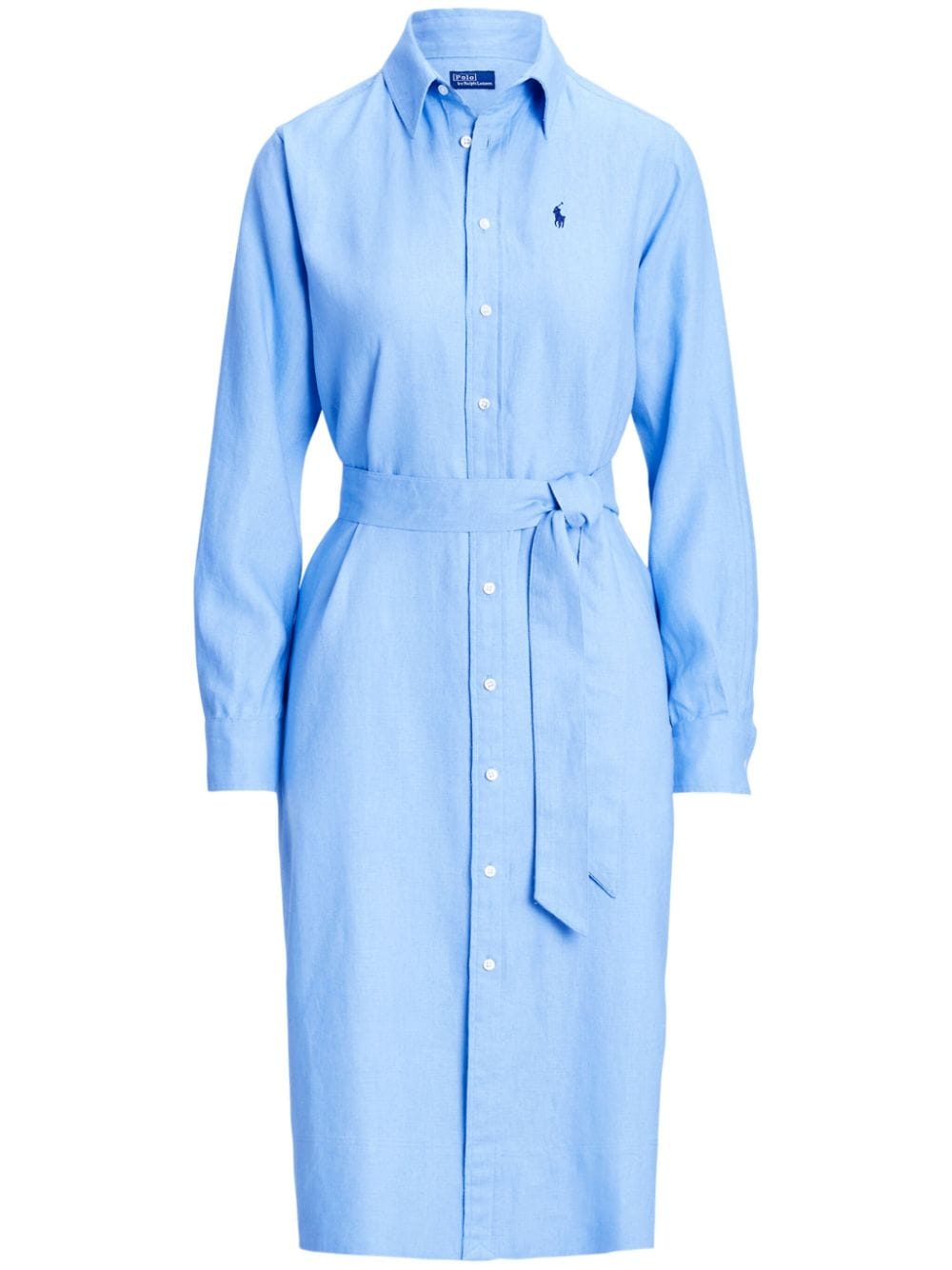 Polo Ralph Lauren Polo Pony linen shirt dress - Blue von Polo Ralph Lauren