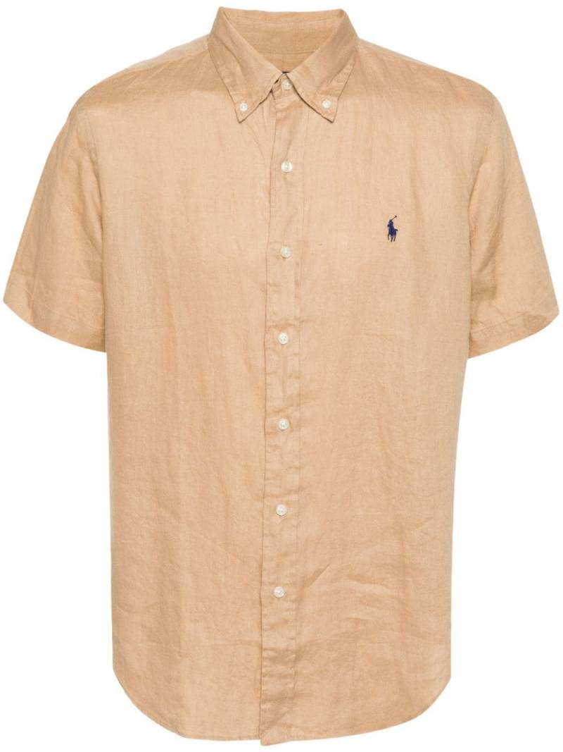 Polo Ralph Lauren Polo Pony-motif linen shirt - Neutrals von Polo Ralph Lauren