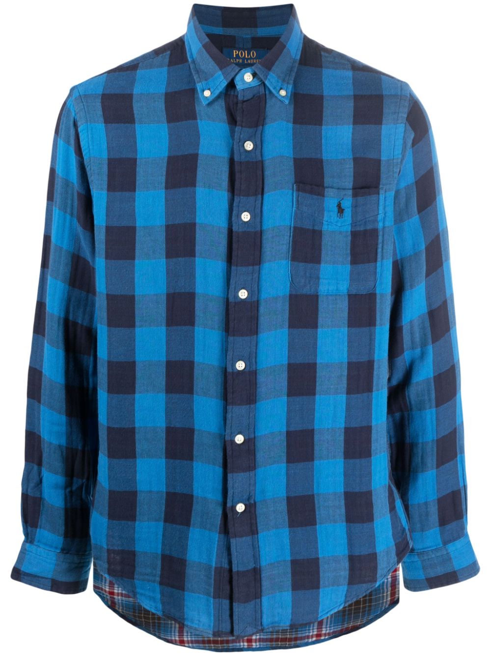 Polo Ralph Lauren Polo Pony plaid-check shirt - Blue von Polo Ralph Lauren