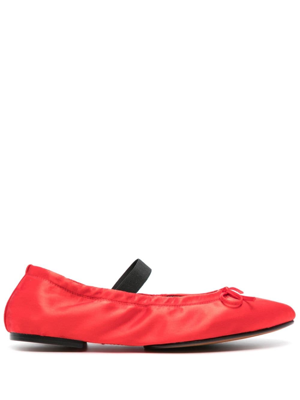 Polo Ralph Lauren Polo Pony satin ballerina shoes - Red von Polo Ralph Lauren