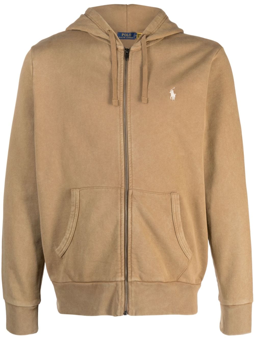 Polo Ralph Lauren Polo Pony zip-up cotton hoodie - Brown von Polo Ralph Lauren