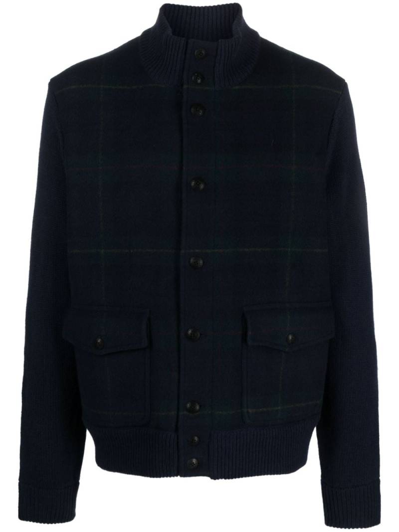 Polo Ralph Lauren Polo Tartan-pattern wool cardigan - Blue von Polo Ralph Lauren