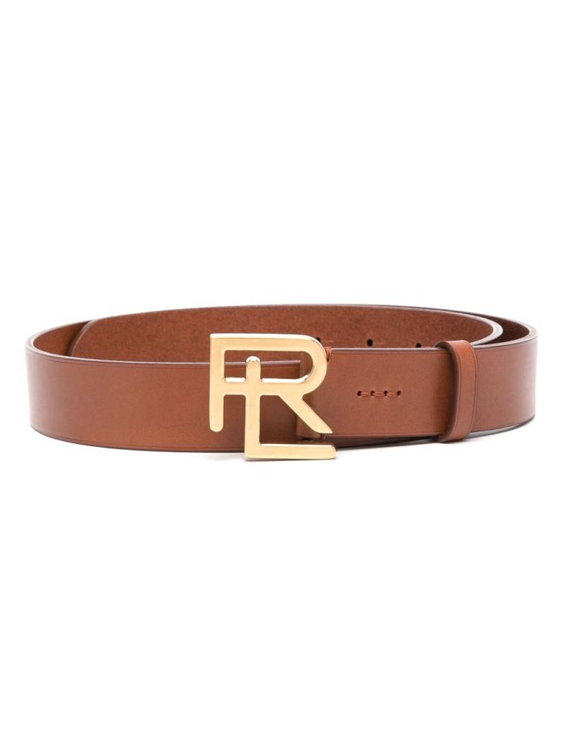 Ralph Lauren Collection RL stacked belt - Brown von Ralph Lauren Collection