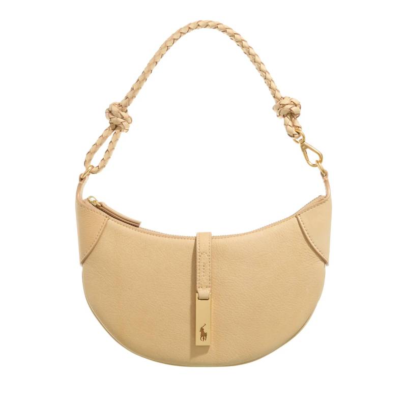 Polo Ralph Lauren Schultertasche - P Id Mn S Br-Shoulder Bag-Small - Gr. unisize - in Beige - für Damen von Polo Ralph Lauren