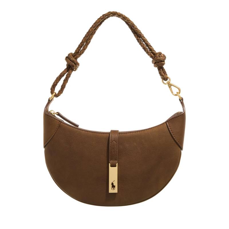 Polo Ralph Lauren Schultertasche - P Id Mn S Br-Shoulder Bag-Small - Gr. unisize - in Braun - für Damen von Polo Ralph Lauren