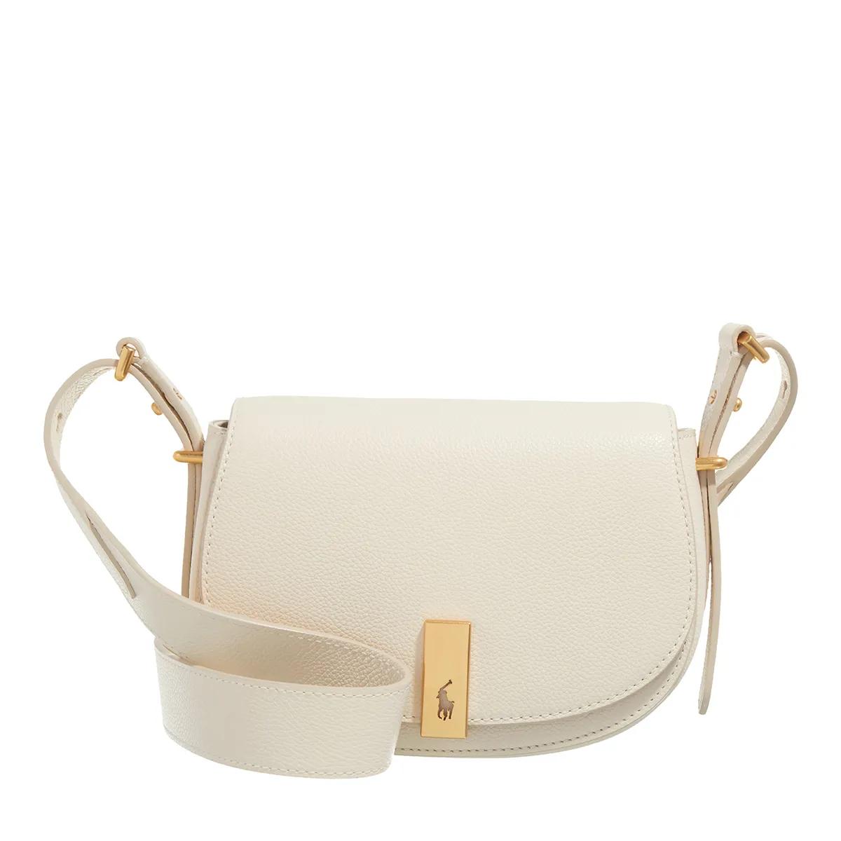 Polo Ralph Lauren Schultertasche - P Id Mn Sddl-Crossbody-Small - Gr. unisize - in Creme - für Damen von Polo Ralph Lauren