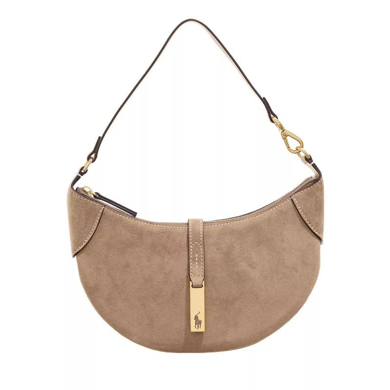 Polo Ralph Lauren Schultertasche - P Id Mn Shdr-Shoulder Bag-Small - Gr. unisize - in Braun - für Damen von Polo Ralph Lauren