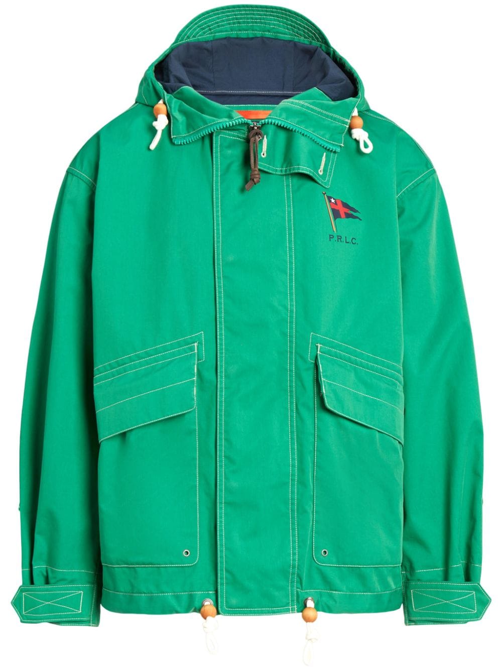 Polo Ralph Lauren Truro logo-print hooded jacket - Green von Polo Ralph Lauren