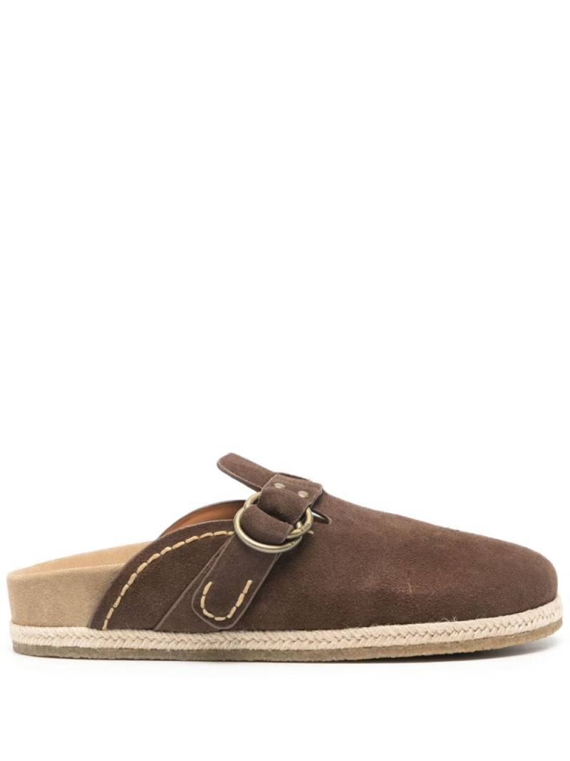 Polo Ralph Lauren Turbach suede slippers - Brown von Polo Ralph Lauren